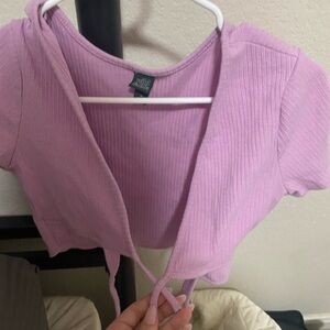 gym shirt and over a body suit thingy